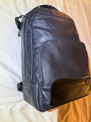TUMI Harrison Warren Black Backpack Pebbled Leather - Picture 14 of 22