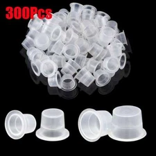 300pcs Tattoo Supplies Plastic Ink Cups Pigment Caps Size Large Medium Small