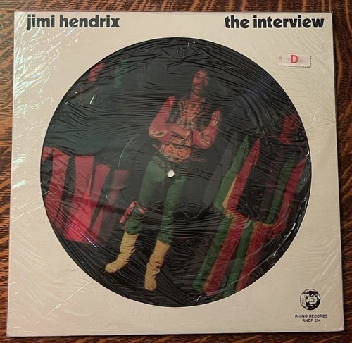 SEALED 12" LP~ JIMI HENDRIX~80'S PICTURE DISC~ THE INTERVIEW~ RHIN0 # RNDF 254