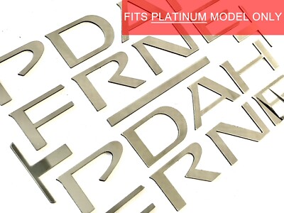 DKM | CHROME BOTH LOWER DOORS LETTERS COMPATIBLE W/ PATHFINDER 2022+ NOT DECALS