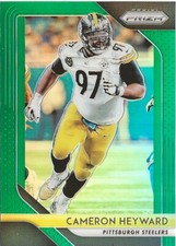 2018 Panini Prizm Cameron Heyward #35 Green Prizm SP Pittsburgh Steelers
