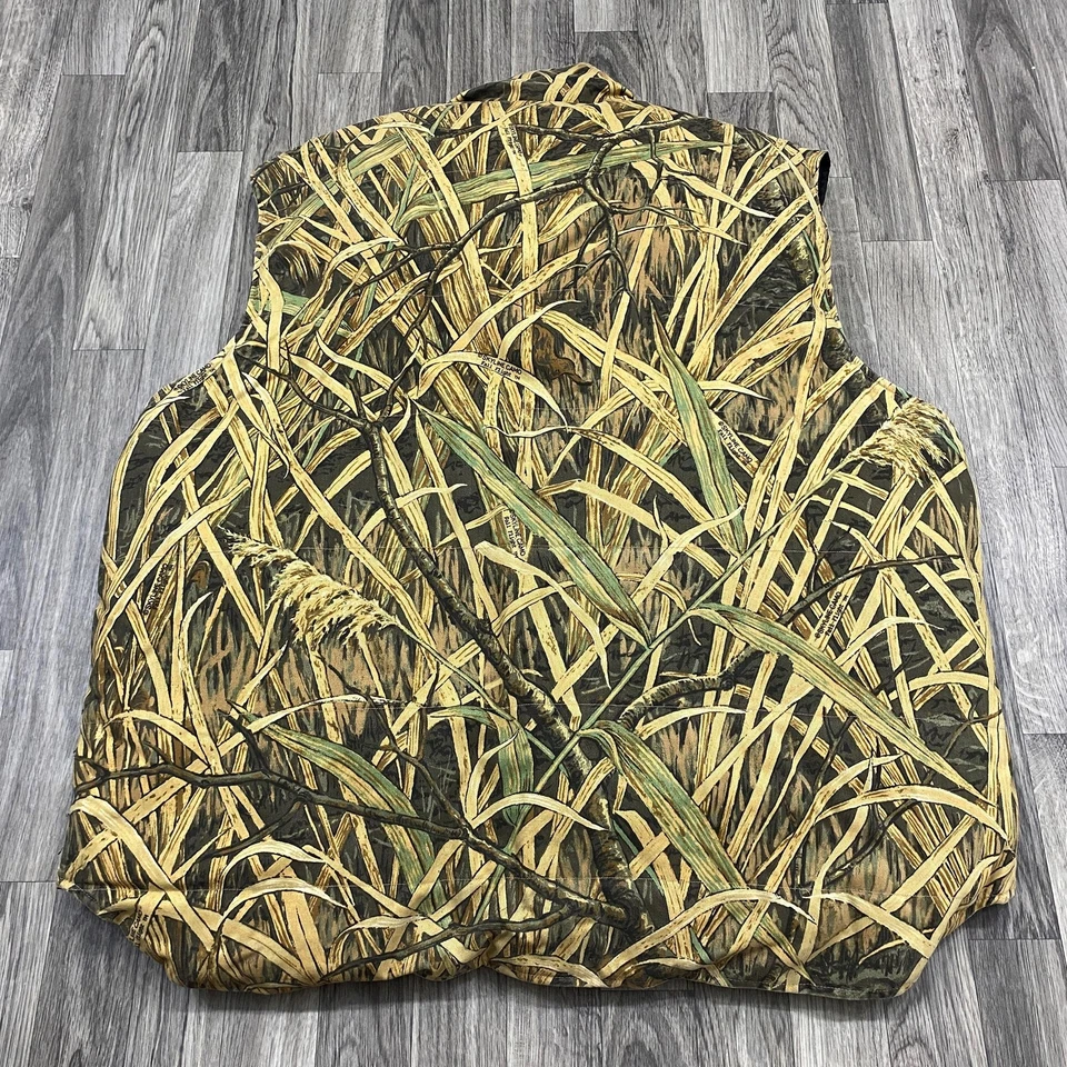 HERTERS Skyline Camo Fall Flight Black Reversable Snap Down Puffer Vest Men's XL - Image 3 of 4