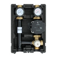 Heizkreis Pumpengruppe Mit 3-Wege-Mischer, Thermostat 25-55°C Und Grundfos UPM3