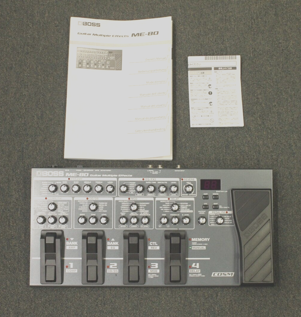 Boss ME80 Guitar Multiple Effects Pedal eBay