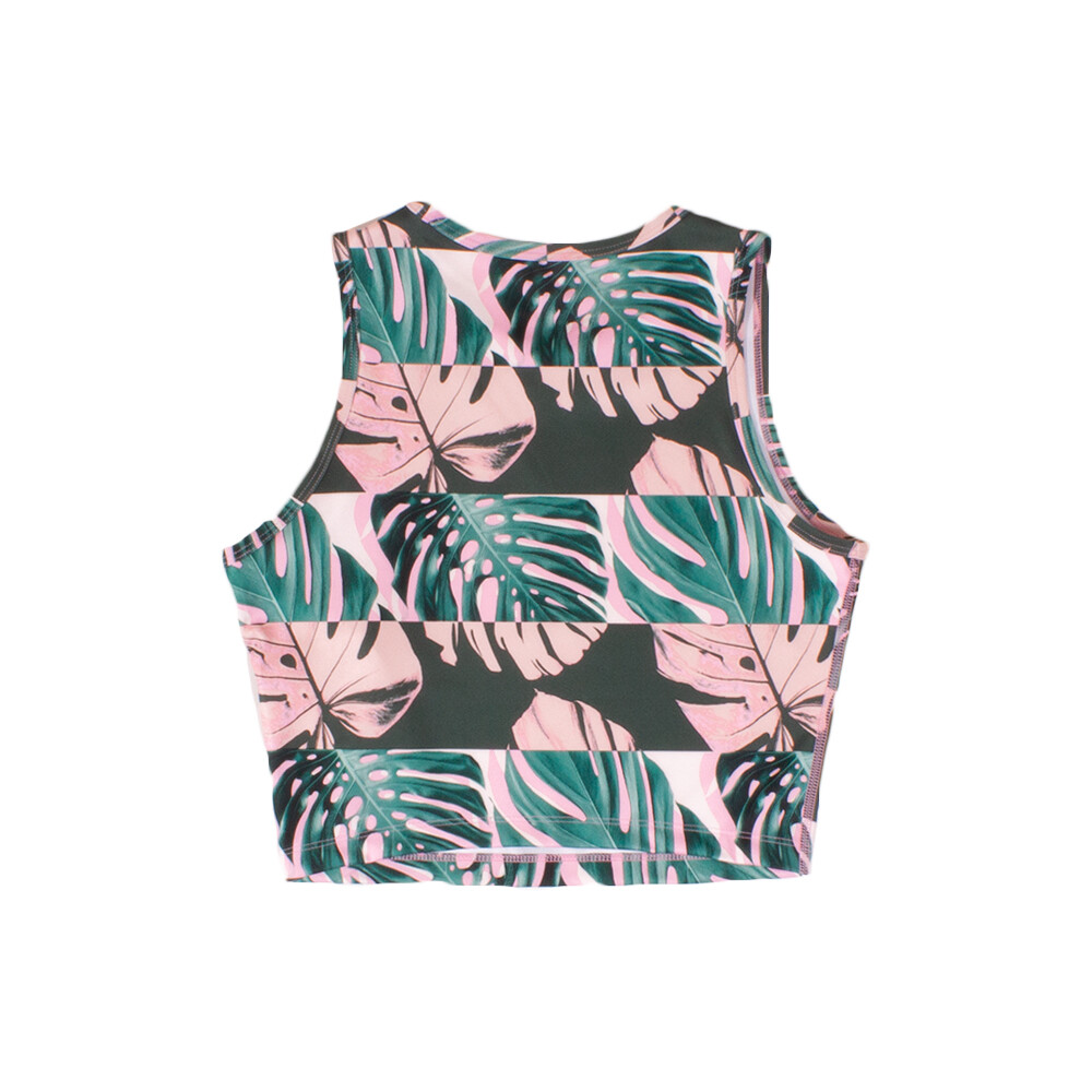 nike run botanical print pink womens dri-fit tank top rrp £27.99 free postage image 2