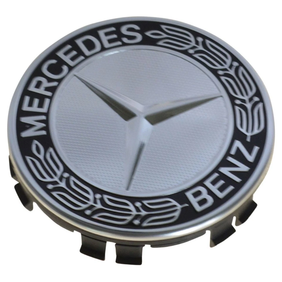 MERCEDES BENZ OE TAPA CENTRAL CUBO RUEDA LAUREL CORONA LOGO GENUINO A17140001255337 Foto 3 de 4