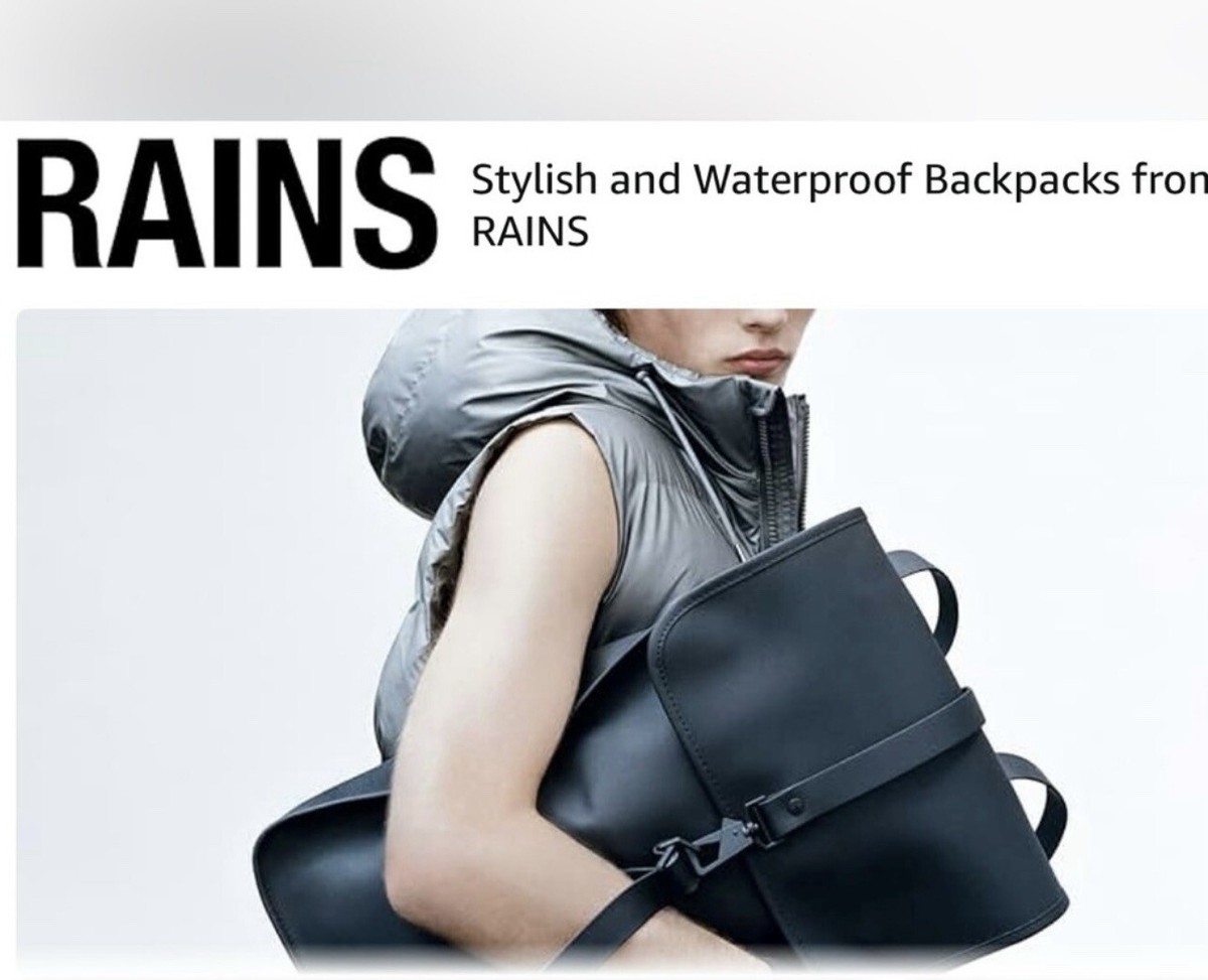 Rains Back Pack Fold Over Flap Sky Blue Full Size Waterproof Rain Cover 80-100 main image 3