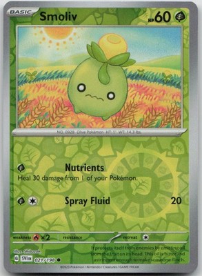 Smoliv Holo Shiny Rare SV: Paldean Fates 102/091 NM
