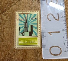 WILLIS TOWER Sticker Stamp Sticker CHICAGO Stamp CHICAGO Decal Travel Sticker