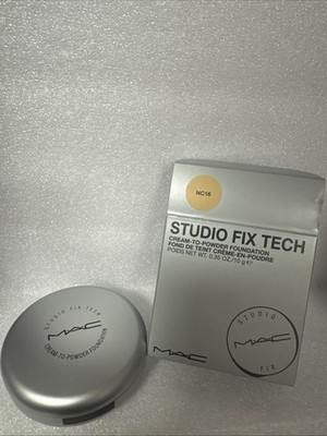 MAC Studio Fix Tech Creme-Puder-Foundation ~ NC16 ~ volle Größe 10 g neu in OVP