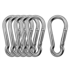 Carabiners Marine Grade 316 Stainless Steel 2.76 inch Pack of 6 316 M7