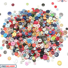 1000 Pcs Resin Buttons, Assorted Sizes Round Craft Buttons for Sewing DIY Crafts