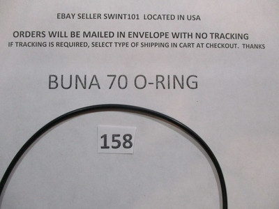 158 O-ring 4-3/4'' ID x 4-15/16'' OD x 3/32'' thick. Buna 70.  Quan 1.