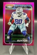 Tyler Guyton RC Magenta Refractor /399 #299 2024 Topps Chrome Football Cowboys