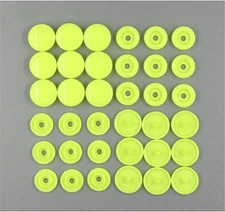 20 Sets T5 Resin Plastic Snaps Buttons Snap Fasteners Press Studs for Clothing D