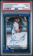 2024 Bowman Draft Hagen Smith Chrome Auto Blue Refractor 1st /150 PSA 9 MINT