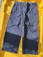RALLPH LAUREN BOYS KHAKI PANTS BLUE SIZE 4/4T ADJUSTABLE WAIST GUC