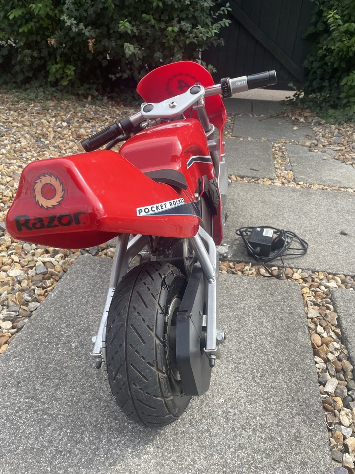 Razor PR200 Pocket Rocket Mini Electric Motorcycle Mini Moto 24v ...