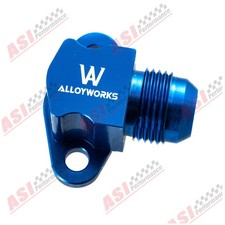 For ATV Suzuki GSXR Blau Motor Zu Ölkühler 90 Grad In AN8 Take Off Adapter