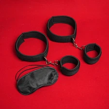 BDSM Bondage Wrist&Leg Cuffs Handcuffs Bed Restraint Thigh Cuffs for couples