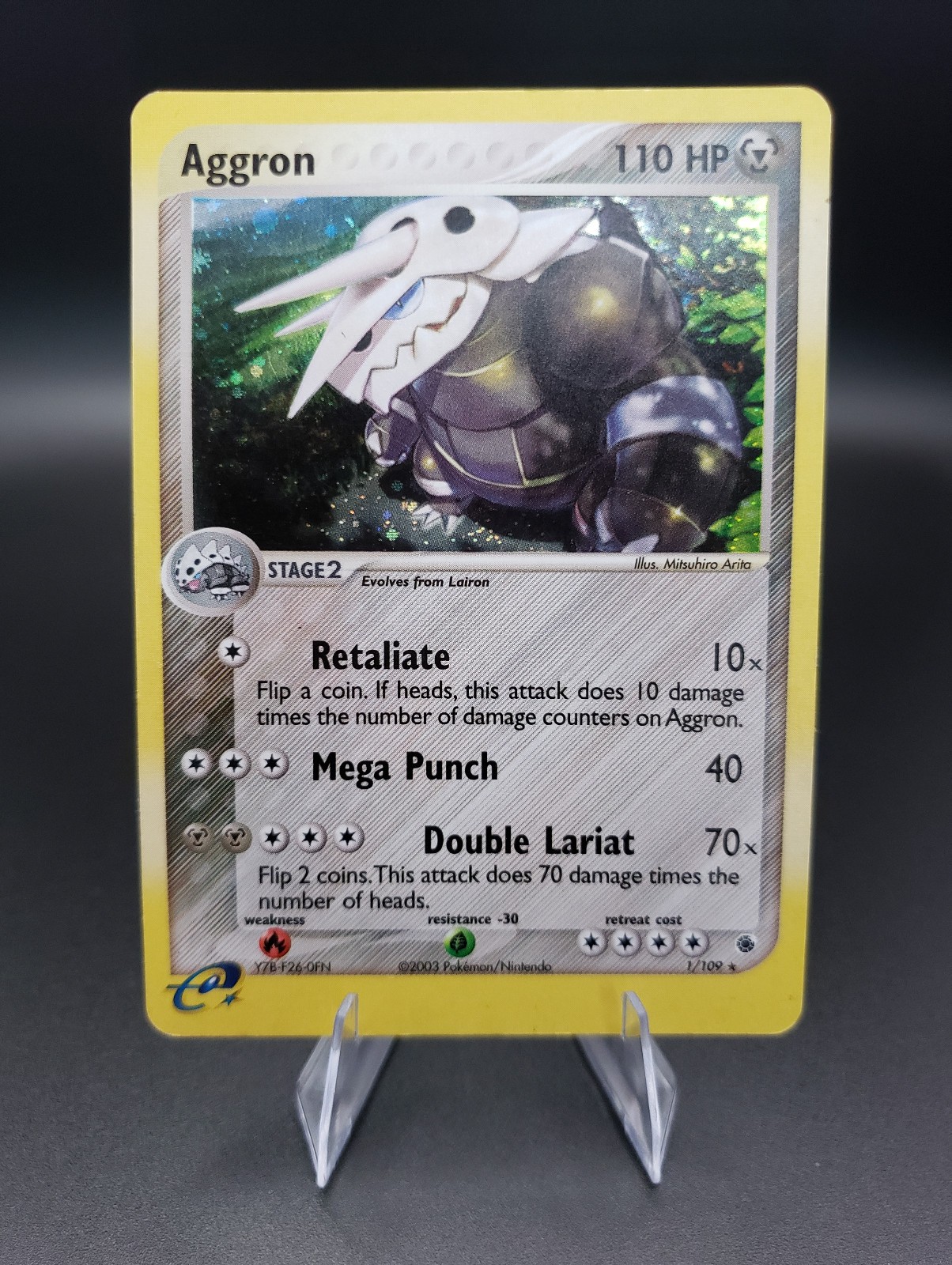 Pokémon TCG Aggron 1/109 - EX Ruby & Sapphire Holo Rare