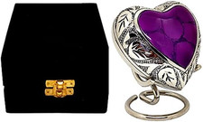 Classic Heart Shape Keepsake Urn for Human Ashes   with Box and Stand - Lovely P