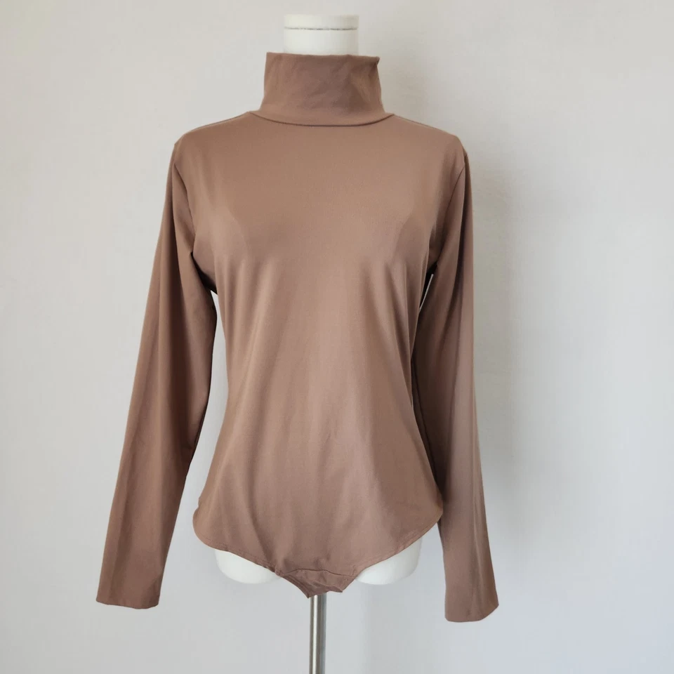 Body Spanx Suit Yourself cuello falso manga larga refuerzo a presión malva para mujer XL Foto 3 de 4