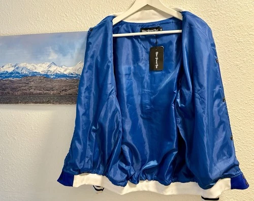 Rêve Grand Rue "Manoir de Rêve" Royal Blue Varsity Jacket Men's M NWT Rare image 4