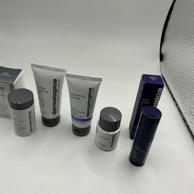 dermalogica Lot Of 5 Cleanser, Microfoliant, Regenerating Travel Sizes