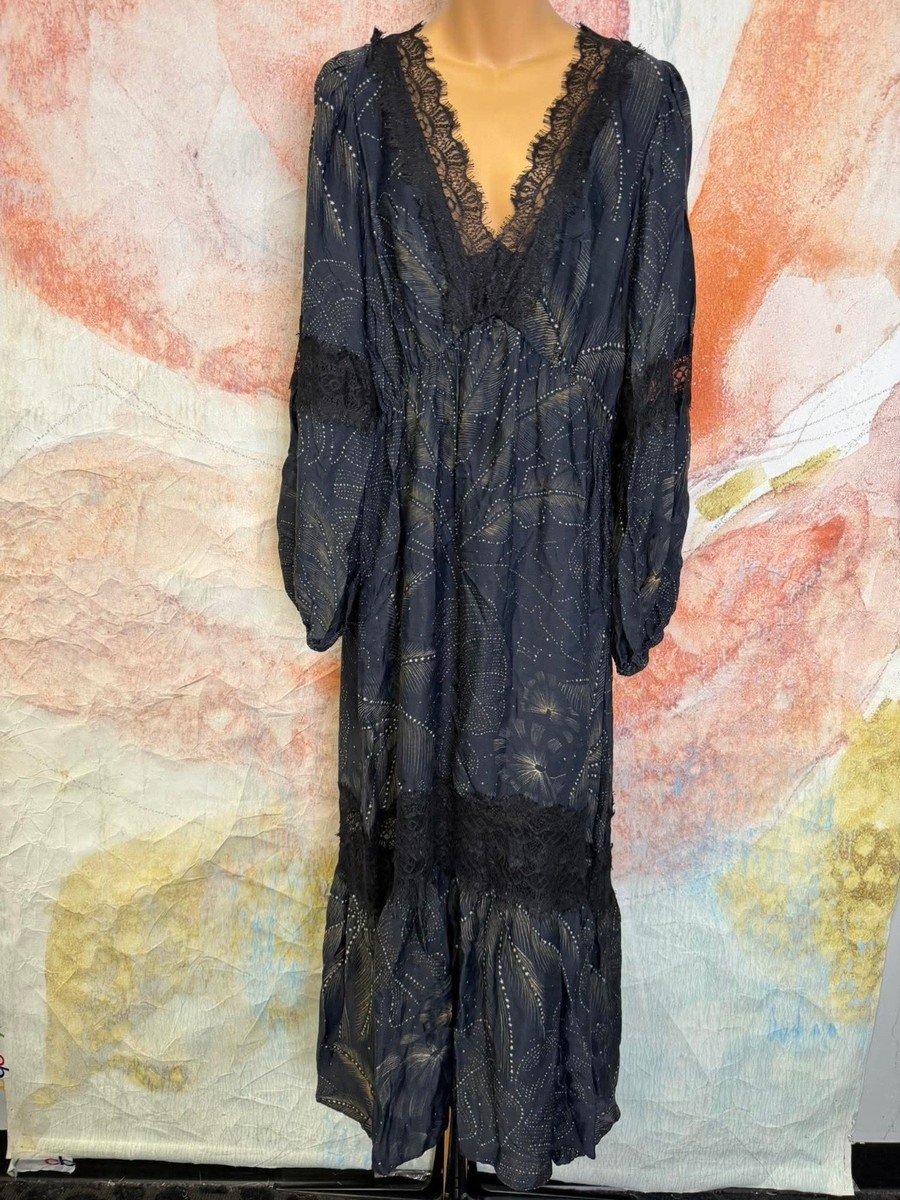 chinese dress ladies Farm Rio Women's Renata Floral Long Sleeve Midi Dress main image 0