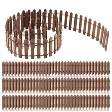 3 Rolls x Miniature Fairy Garden Fence 90 x 5cm Mini Wooden Fence DIY Fairy Gard