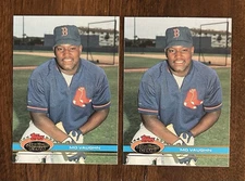 🔥1991 Topps Stadium Club - MO VAUGHN #543 (RC) - 2-Card LOT - Boston Red Sox