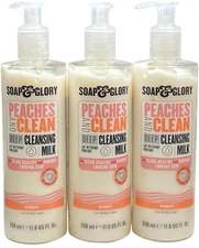 Soap & Glory Peaches & Clean Deep Cleansing Milk Cleanser (3 PACK) (NEW)
