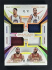 2024-25 Immaculate Stephen Curry/LeBron James/Thompson/Irving Quad Mem Patch /99