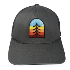 Tree Snapback Mesh Back Trucker Hat Gray One Size The Classics Yupoong