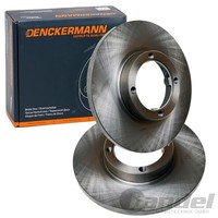 2X Denckermann Bremsscheiben 236Mm Voll Vorne Passend FüR Chevrolet Matiz Spark