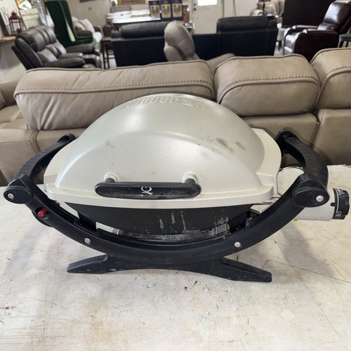 Weber Q Grill Burner Portable Tabletop Liquid Propane Gas Grill With Bag Works