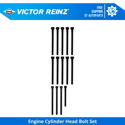 For 2009-2010 BMW 528i xDrive Engine Cylinder Head Bolt Set Victor Reinz
