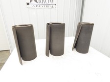 16"W Fabric Conveyor Belt Gray 1/8"Thick 32' 6" Total Length Mixed Lot of 3pcs