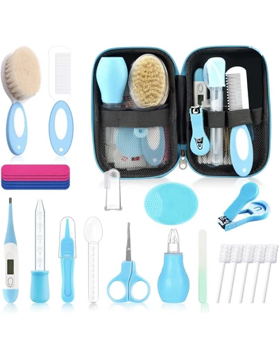 Baby Healthcare and Grooming Kit for Newborn Kids, 24PCS Upgraded Safety Baby...