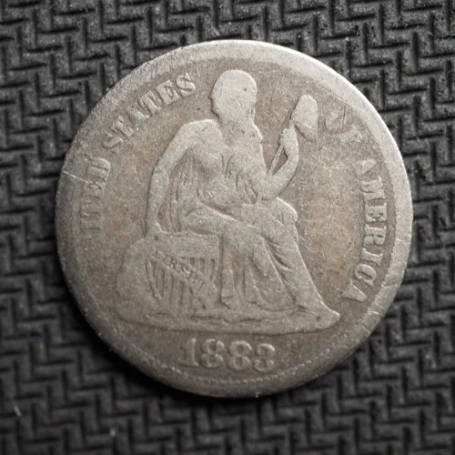 1883 *P *  SEATED LIBERTY SILVER DIME   **  **  FREE SHIPPING! C2602