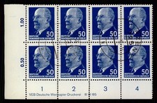 DDR ULBRICHT 937 b X y I DV DRUCKVERMERK gest. m6520