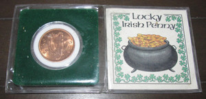 1968 Irish Penny “Lucky Irish Penny” Ireland Coin COA Eire Hens Chicks Harp