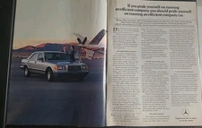 Mercedes Benz 300 SD Print Ad 1983 16x11 Promo Wall Art Vintage 