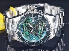 New Invicta 47mm 300M Grand Diver ABALONE CUT OUT Dial NH35A Automatic SS Watch