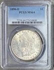 1898-O Morgan Silver Dollar, PCGS MS-64