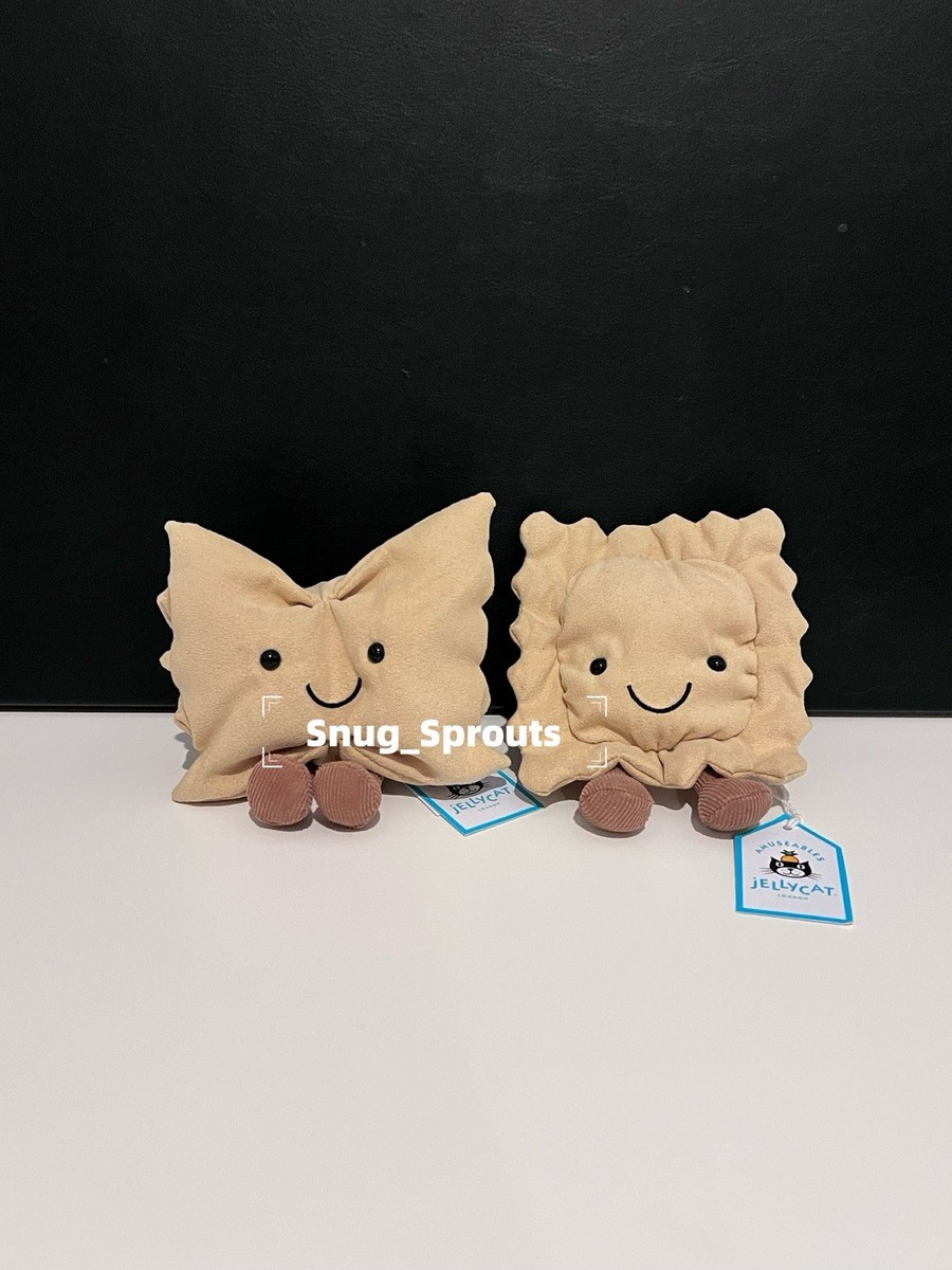 AUTHENTIC‼️ NWT Jellycat Amuseables Ravioli and Farfalle Pasta