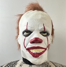 PENNYWISE CLOWN Latex Mask Stephen King's It Cosplay Full Head Mask