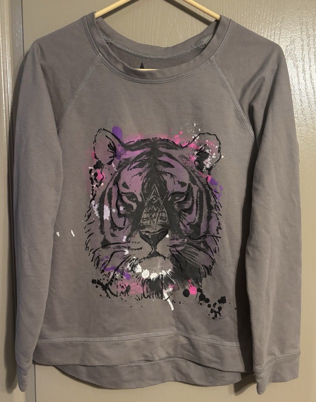 Girl’s Hybrid Apparel Solo Tiger Junior's Long Sleeve Sweat Top Size XL