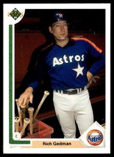 1991 Upper Deck Rich Gedman Houston Astros #588